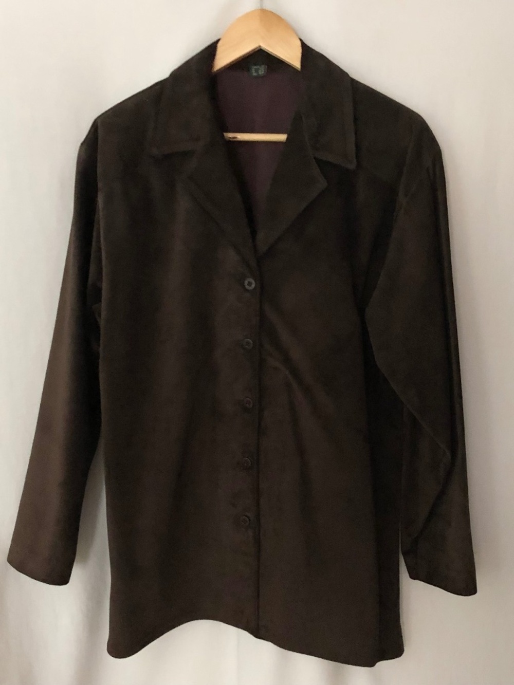 Rich Dark Chocolate Suede Jacket